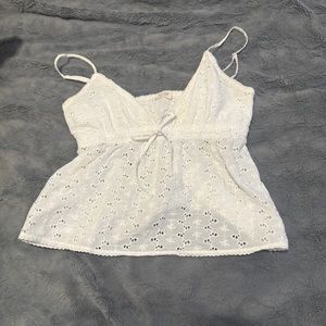 Brandy Melville x John Galt bow lace tank top